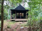 Queen Auberons Woodland Bothy in the Yorkshire Wolds near Sancton, Yorkshire, England